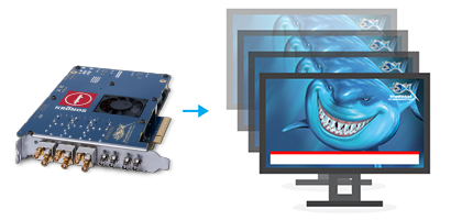 KRONOS Optikos3G CX SDI 4 x Low-latency video keyers.